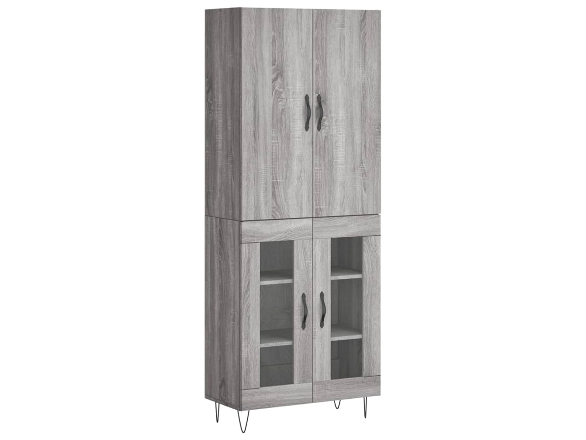 Highboard, Highboards Vidaxl Cinzeto Madeira Processada (n/a)