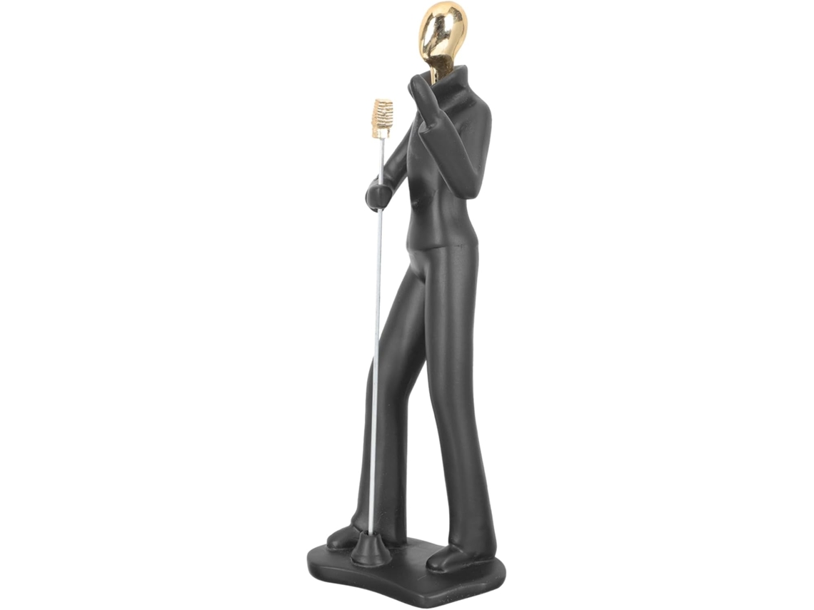 Decoração Única Em Resina Com Personagem Musical E Atmosfera Artística, Acessório Elegante.