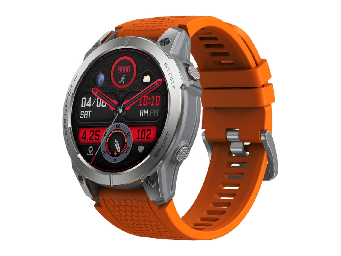 Smartwatch Com Tela Amoled De 1,43 Polegadas, À Prova D'água Ip68, Chamadas Bluetooth/gps (laranja)