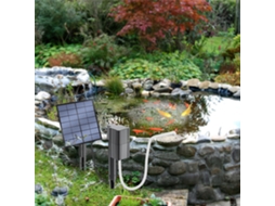 Aerador Solar 2.5w Para Lago Com Pedra De Bolhas