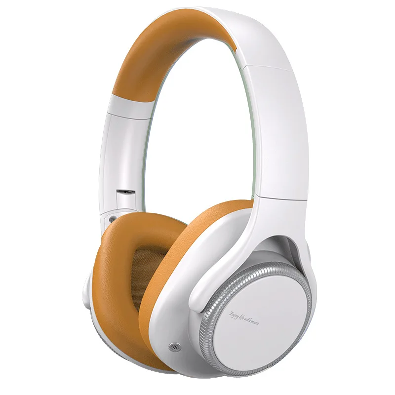 Fones De Ouvido Bluetooth Sem Fio Com Graves Profundos, Bateria De Longa Duração E Cancelamento De Ruído Ativo (branco).