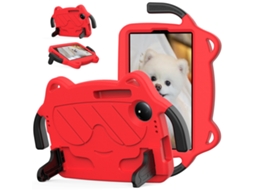 Capa Rígida Eva‑pc Ice‑baby Anti‑choque Halinuia, Cor Vermelho + Preto Para Tcl Tab 8 Gen2 2024