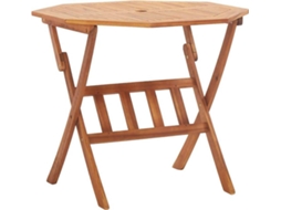 Garden Table, Garden Tables Vidaxl Marrom Madeira (90 X 75 Cm)