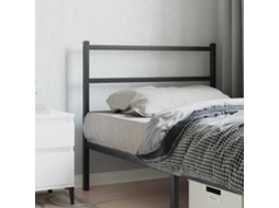 Vidaxl Cabeceira De Substituição 107 Cm Metal Preto