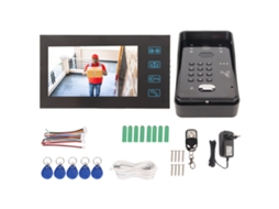 Sistema Interfone Portão Com Tela 7in Rfid Cut Ir