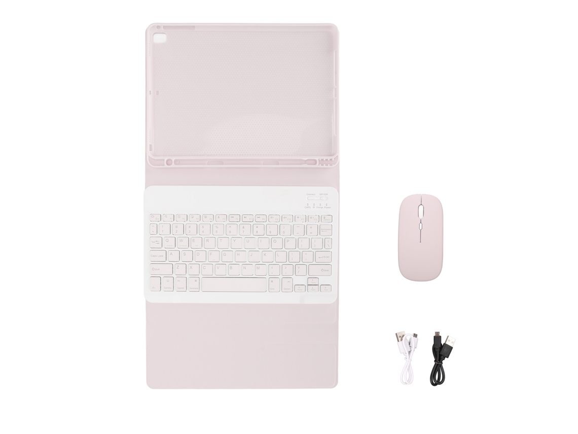 Capa Para Tablet (teclado E Mouse Bluetooth Sem Fio, Recorte Preciso E Proteção Completa)