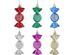 Conjunto De 6 Enfeites Para Árvores De Natal Enfeites Para Árvores De Natal Para Festas E Comemorações. Loja Olysi