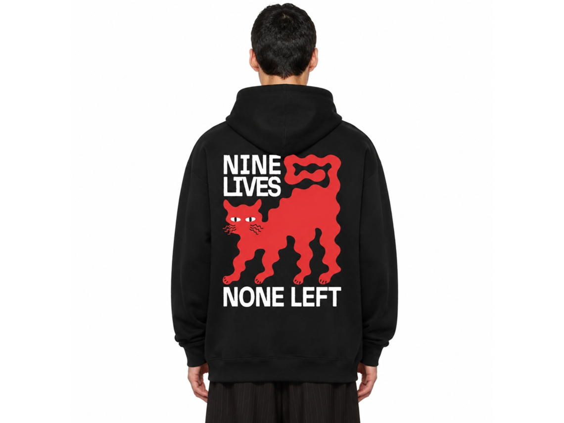 Rockinstone Nine Lives Hoodie Unique Designer Style