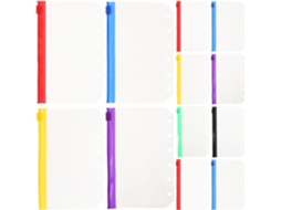 Pastas Para Arquivos Ultechnovo A7 Com Zíper, 30-unidades, Envelopes Translúcidos Em Pvc Fosco, Inserções Substituíveis