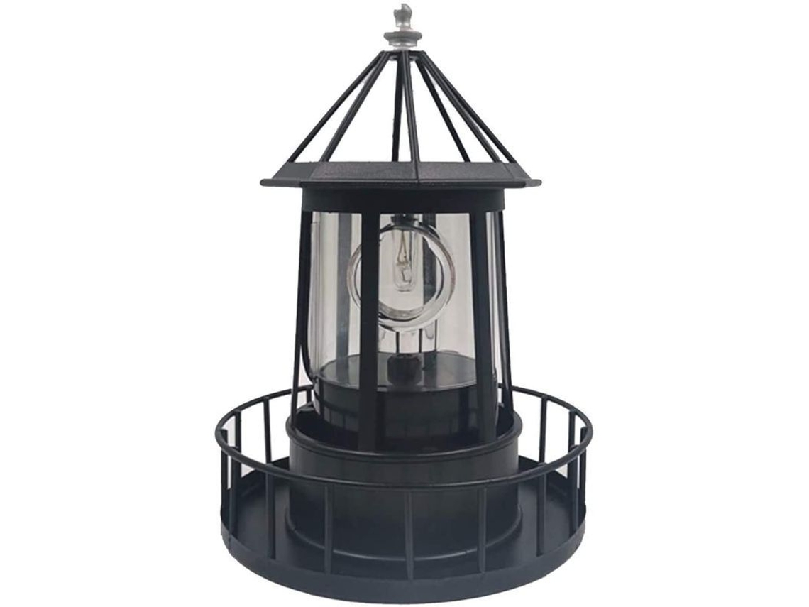 Nova Line lâmpada de Farol Rotativo Solar Led, Lâmpada Externa Jardim Impermeável Solar