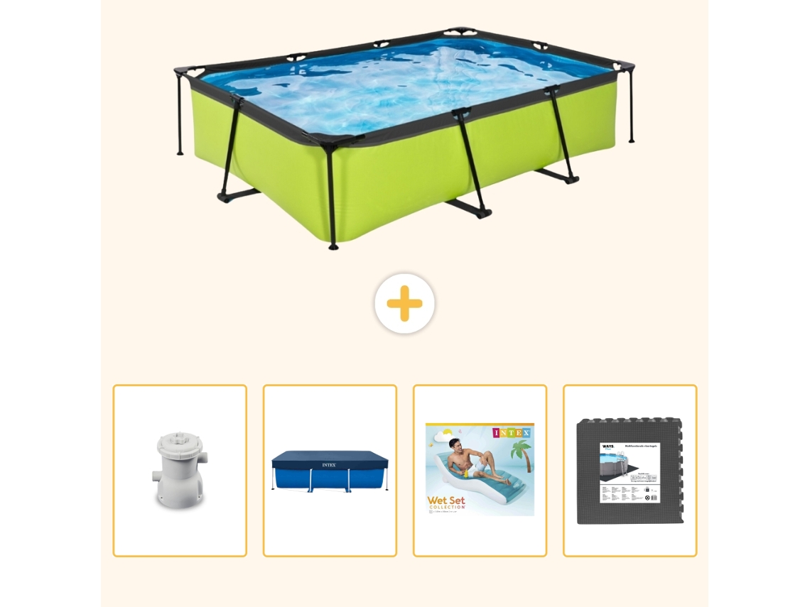 Exit-toys Piscina Exit Retangular - 300x200x65 Cm - 5-peças S223