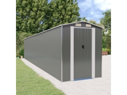 Vidaxl Abrigo De Jardim 192x1021x223 Cm Aço Galvanizado Cinzento-claro