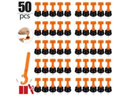 Nivelador De Telha Com Chave Especial, Kit De Sistema De Nivelamento De Nivelador De Telha Reutilizável 50pcs