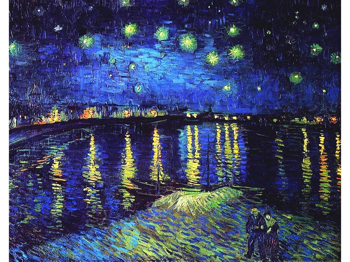 Quadro LEGENDARTE Noite Estrelada sobre o Ródano Vincent Van Gogh (80x100 cm) Worten.pt