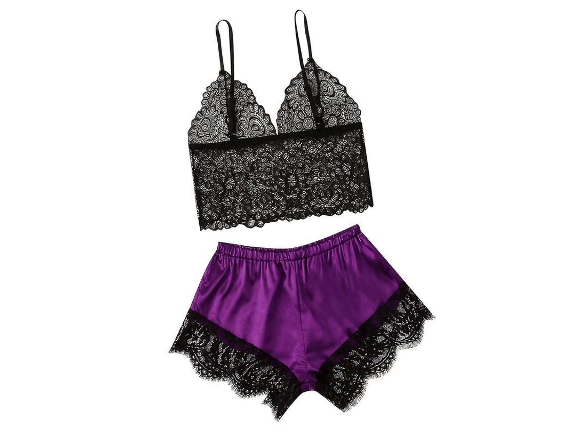 2026 roupa Interior Sexy de Calcinha e Seda para Mulher, Pijama de Seda Estilo Casual para Quatro Estações