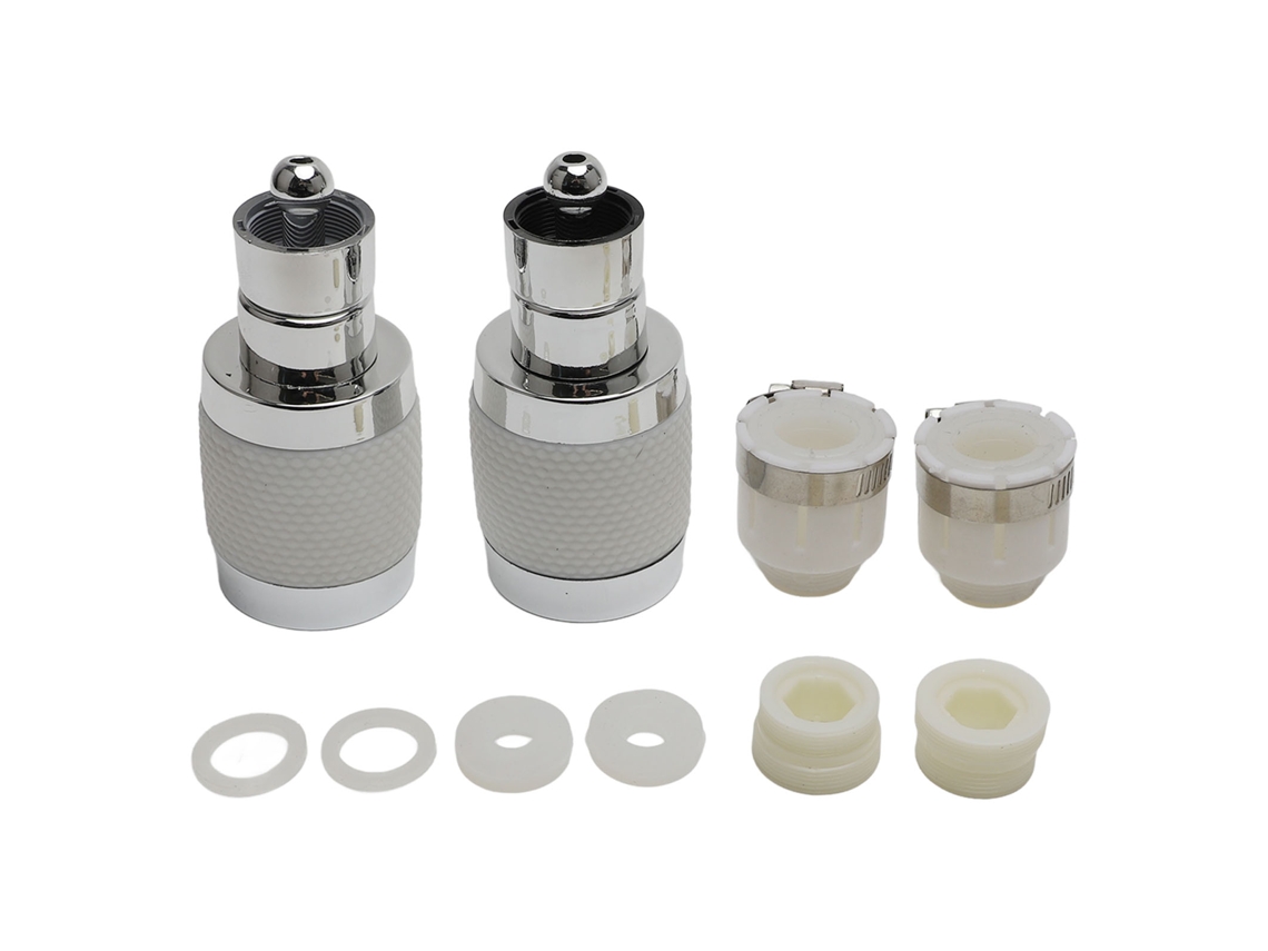 Aerador De Torneira 3 Modos Giratório 360° Branco 2pcs