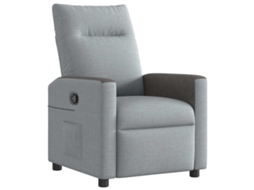 Recliner Chair, Recliner Chairs Vidaxl Cinzeto Tecido