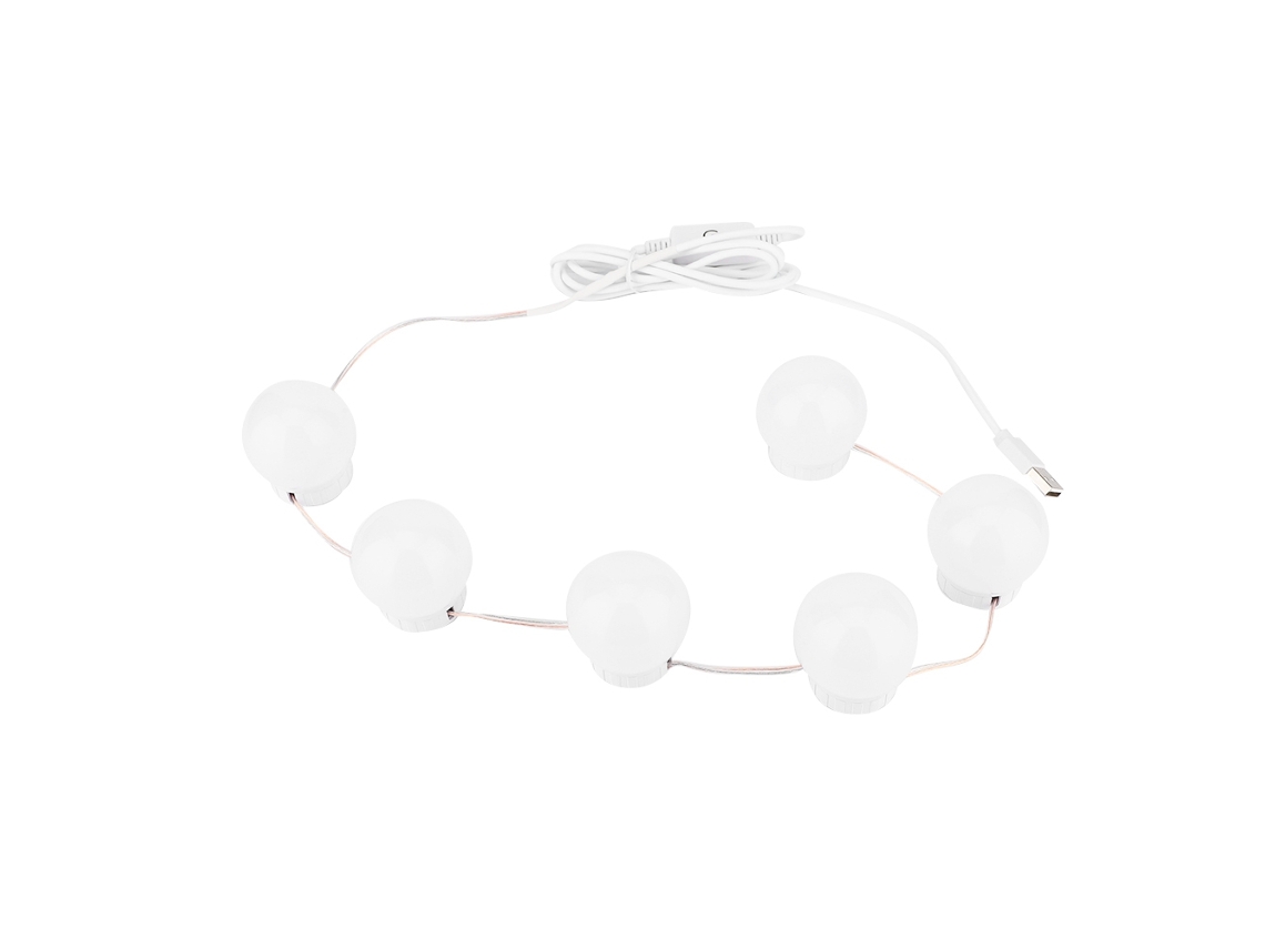 Kit Lâmpadas Espelho Led Toque Usb Luz Iluminação
