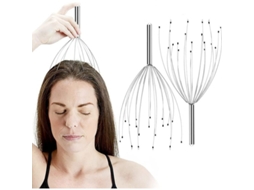 Massageador De Cabeça Portátil, 20 Dedos, Scalp Scratcher, 2pcs, Alivia Tensão E Dor De Cabeça