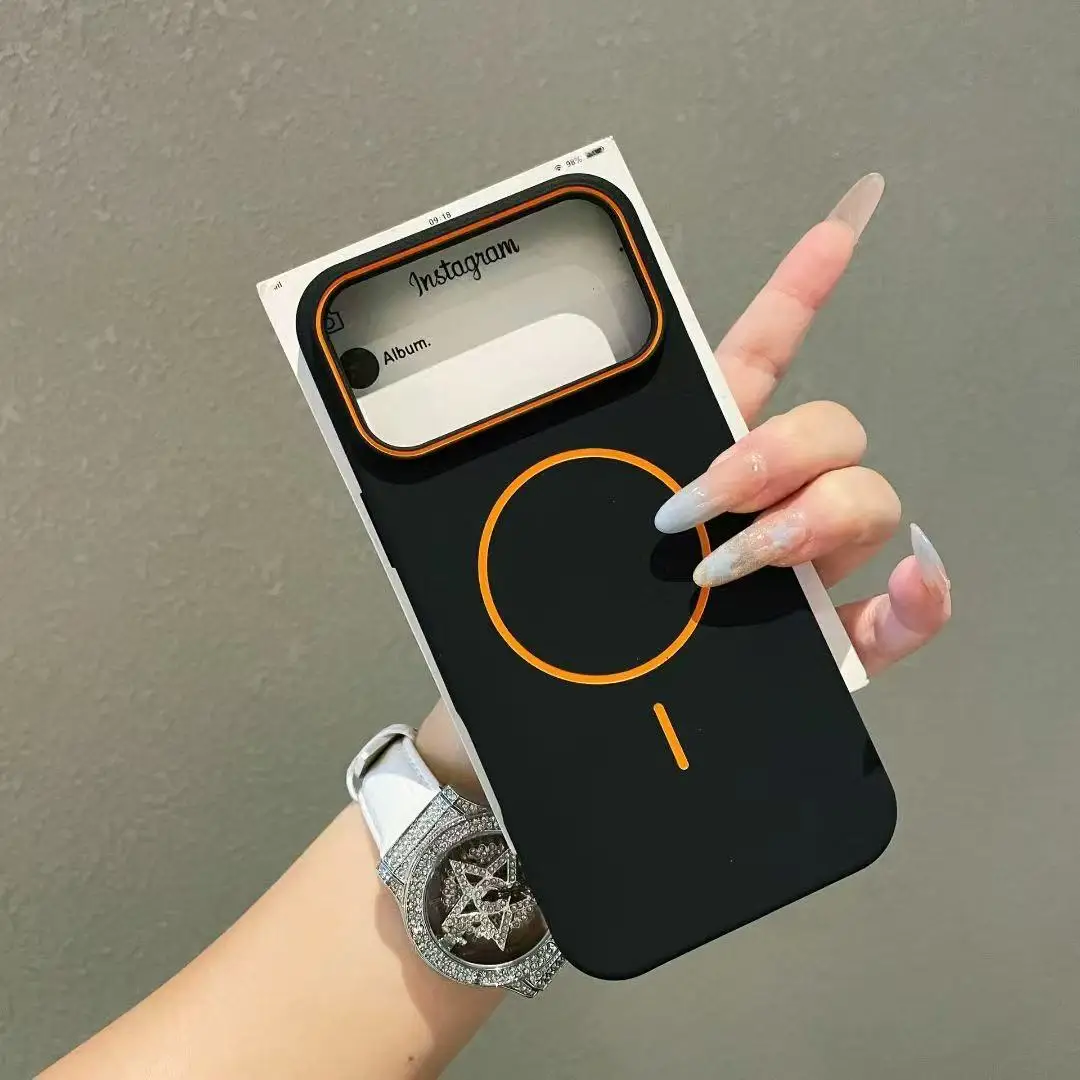 Capa Magnética Magsafe Para Iphone (preta, Modelo Iphone 12), Resistente A Impactos.