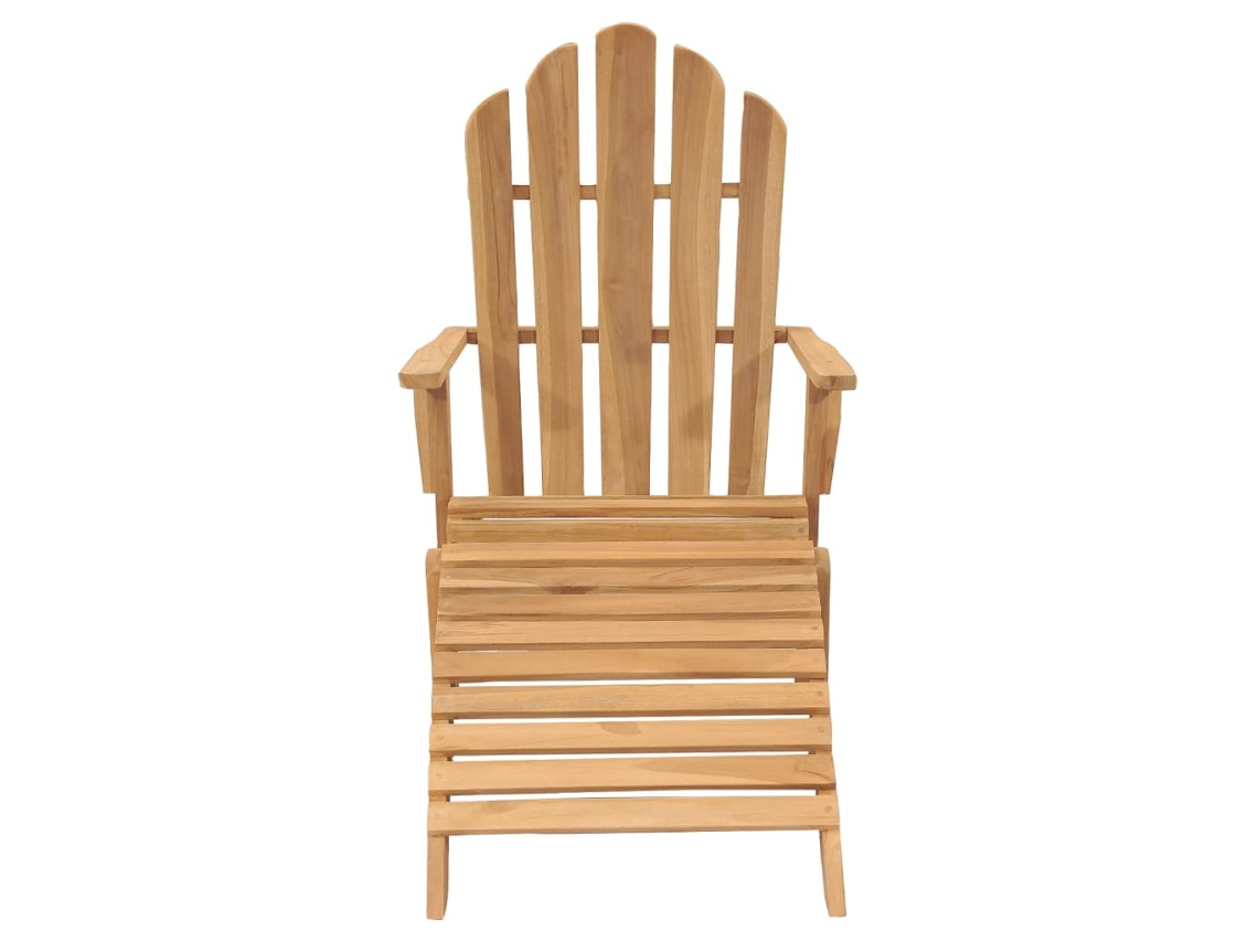 Cadeira Adirondack com Apoio Pés em Madeira de Teca Maciça MAISON EXCLUSIVE
