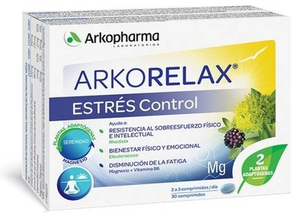 Suplemento Alimentar ARKOPHARMA Arkorelax Controlo Do Stress (30 comprimidos)