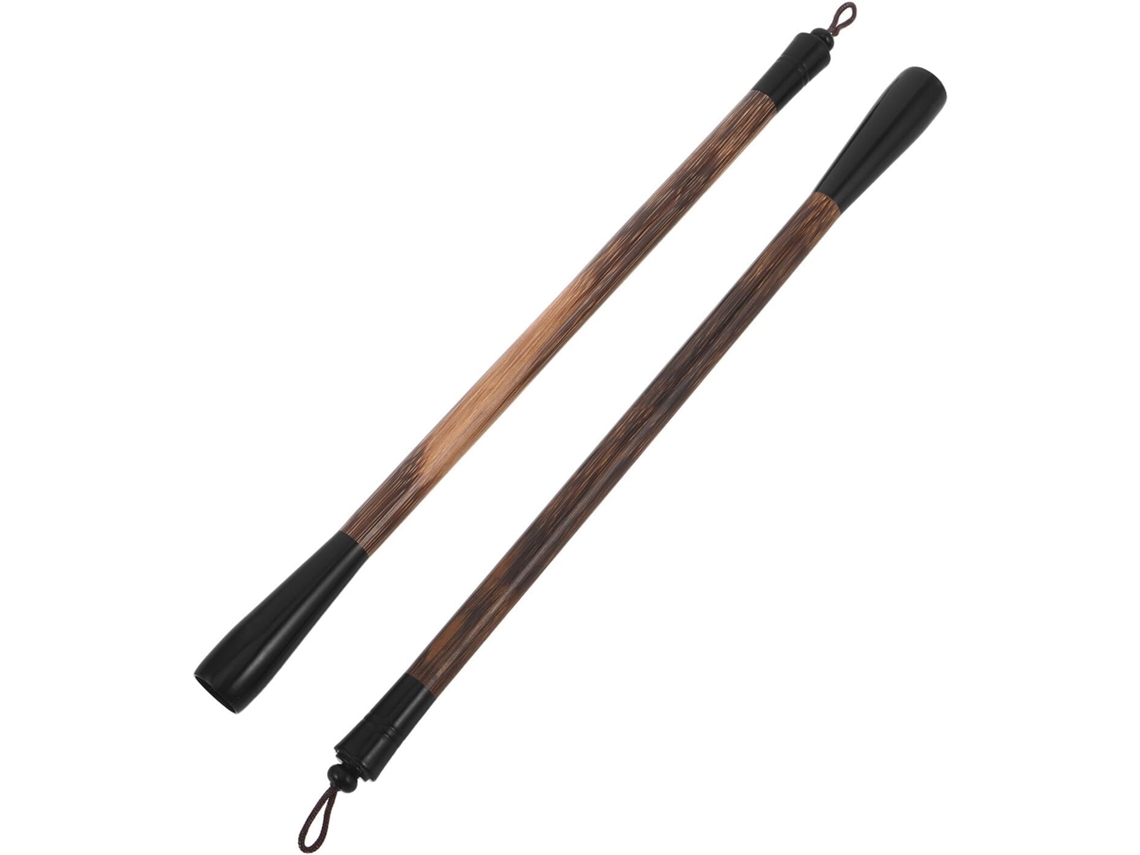 Conjunto De 2 Pincéis Com Cabo De Bambu Natural Ergonômico Para Caligrafia Tradicional E Pintura- Acessório