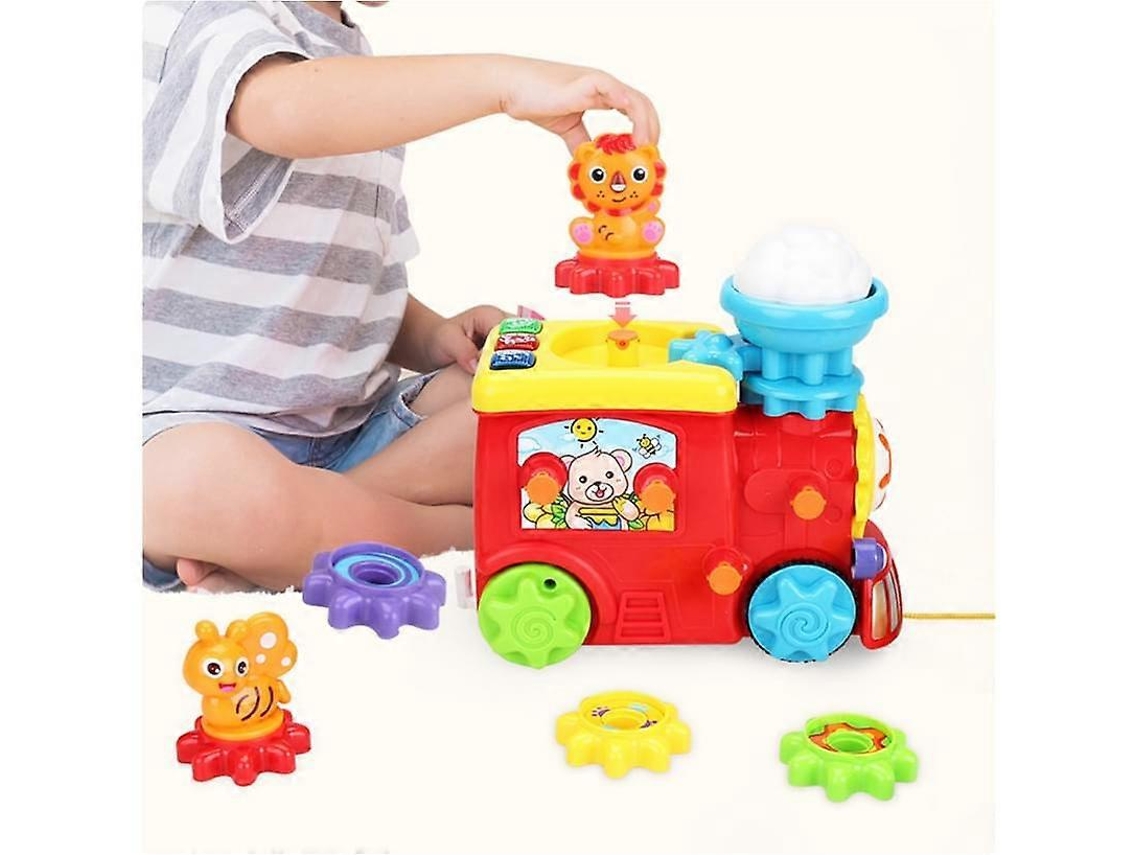 Conjunto De Comboio Com Engrenagens Para Montar E Aprender