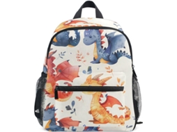 Mochila Infantil Mnsruu Com Dragões E Dinossauros Fofos Para Jardim De Infância Escolar Mini Bolsa