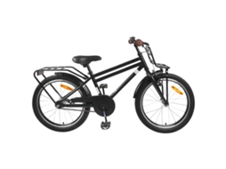 Vidaxl Bicicleta Infantil 18 Polegadas Para 5-7 Anos Preto