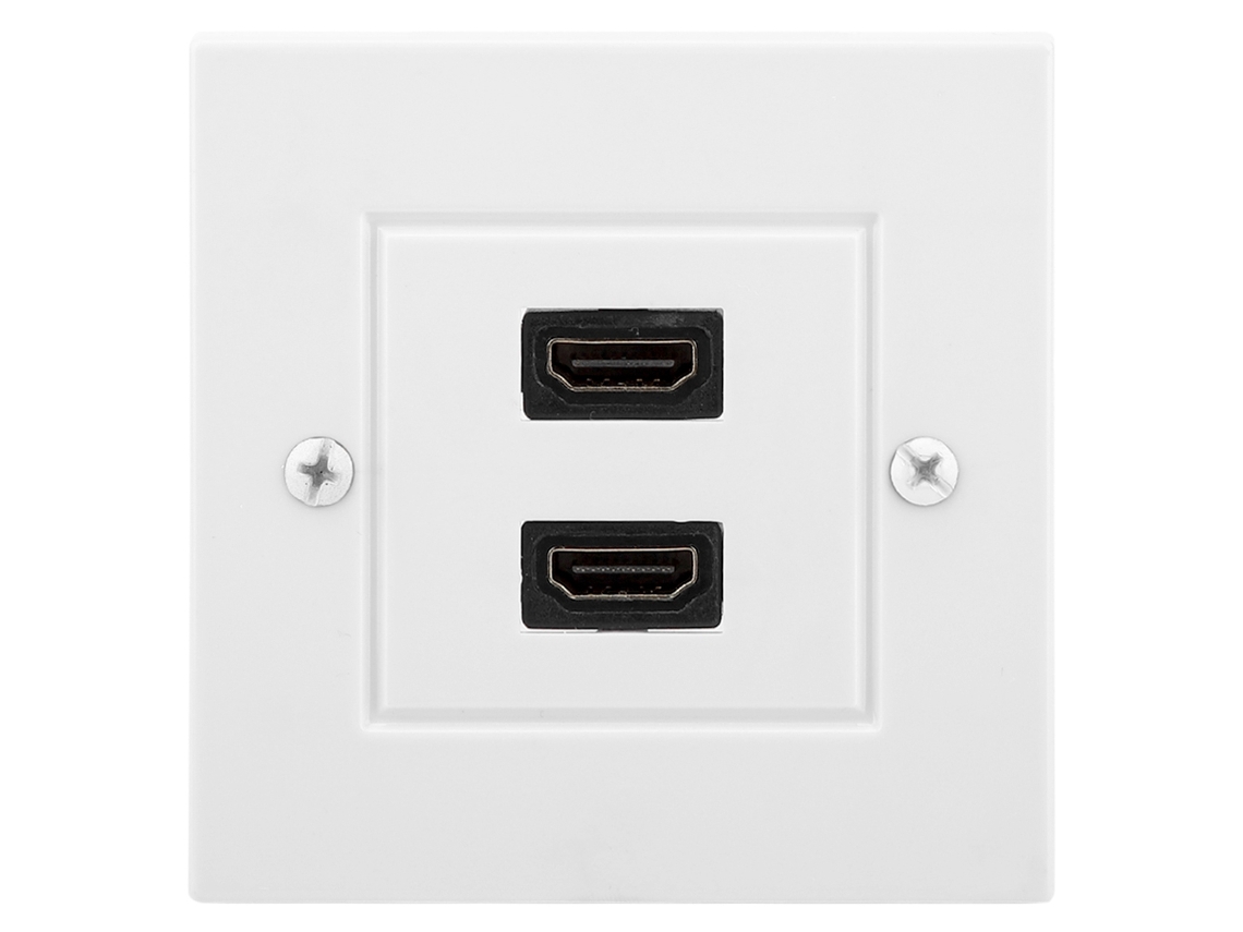 2026 placa de Parede Hdmi de Doble Puerto Branca para Hotel Lar Escritório Edifício Padrão Eua