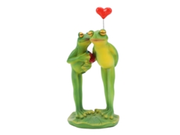 Figura Decorativa 3d Sapo Casal Ornamental