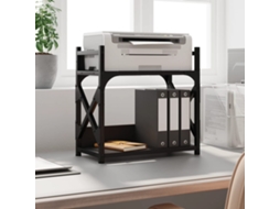 Vidaxl Suporte Impressora 2 Prateleiras 40x20x40 Deriv. Madeira Preto