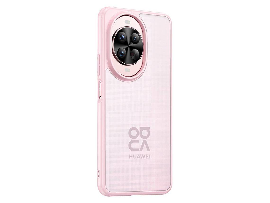 Capa Magnética Para Celular Huawei, Transparente, E Acabamento Fosco.carapaça Única Rosa, Nova15 Pro