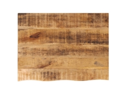 Vidaxl Tampo De Mesa C/ Borda Viva 80x60x3,8cm Mangueira Áspera Maciça