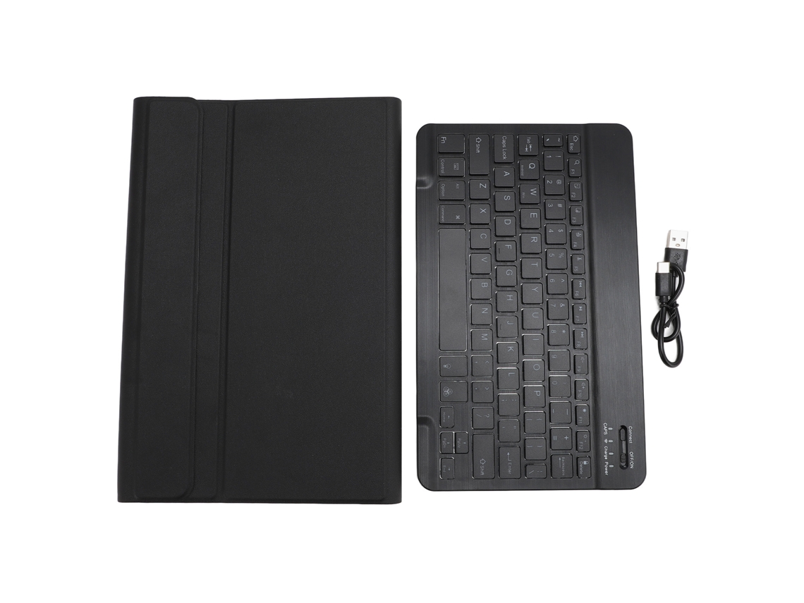 2026zentro-capa De Couro Pu Para Tablet Com Teclado Bluetooth Removível Para Tab P11 P11plus 11 Polegadas Preto