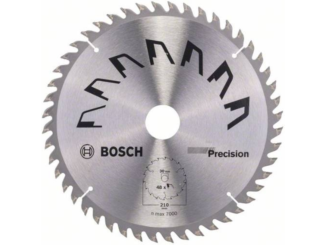 Disco de Serra Circular BOSCH Precisão D= 210 mm - Orifício= 30 mm - De= 48