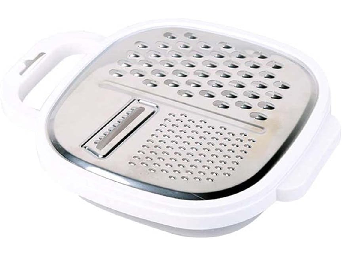 Ralador Inox com Caixa, Cortador Legumes Queijo Cozinha DUREFORWARD