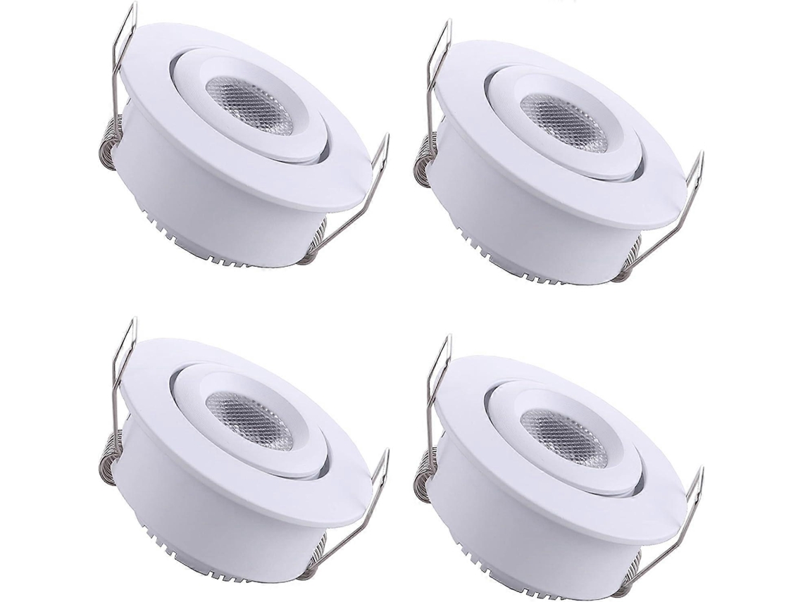 Omni foco Empotrado Mini Led 1w Blanco Cálido 3000k para Vitrina, Techo, Cocina, Armario e Iluminação Diy