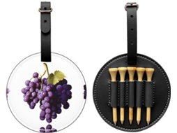 Bolsa para Guardar Tees de Golfe, Roxa, Uva, Preta Fácil de Transportar e Mais Eficiente para Jogar Golfe.