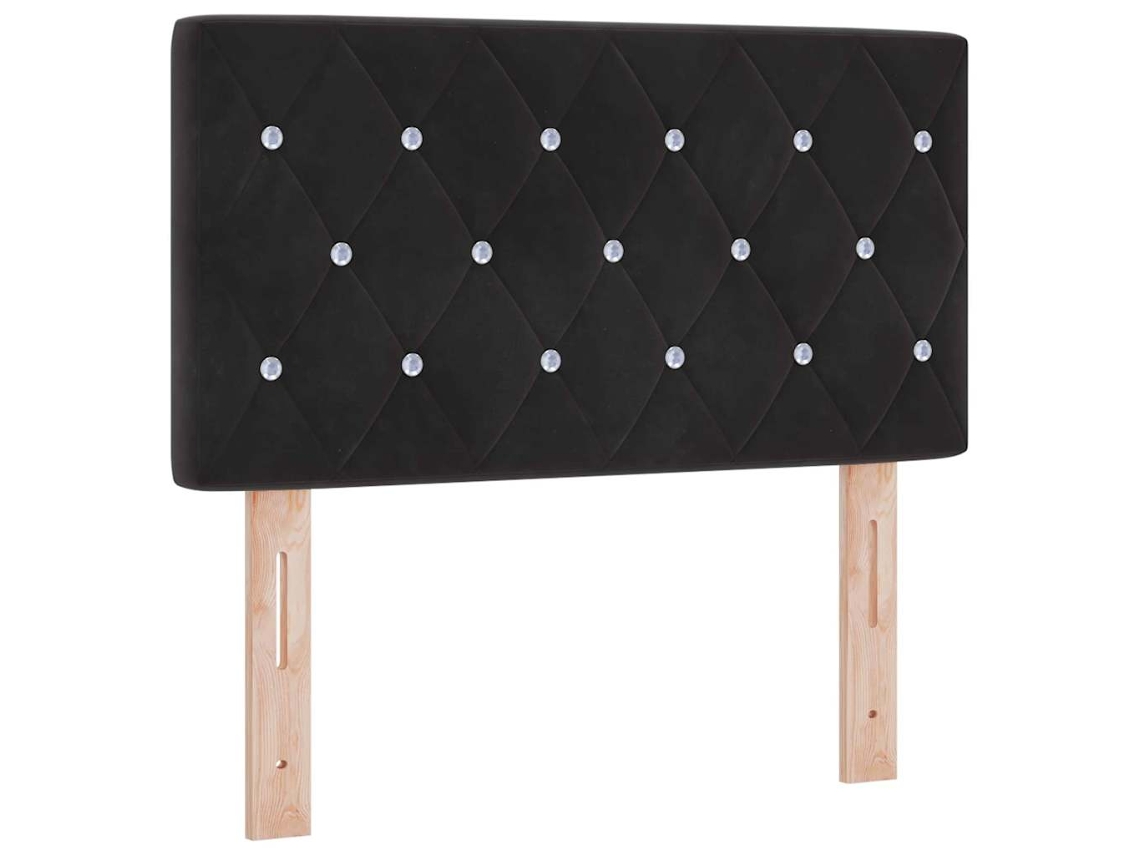 Cabeceira com cabeceira preta de 80 cm em couro sintético MAISON EXCLUSIVE