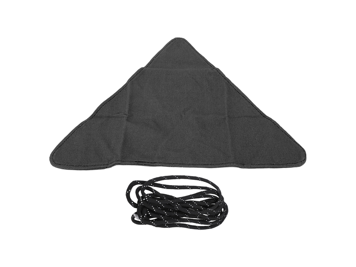 Primerox tecido para Cadeira Dobrável com Corda para Acampamento Praia Pesca Jardim Preto