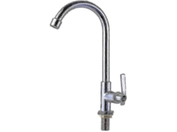 Torneira De Pia De Água Fria Com Monocomando, Bica Alta E Instalação Em Bancada, Em Aço Inoxidável. Aquaforge