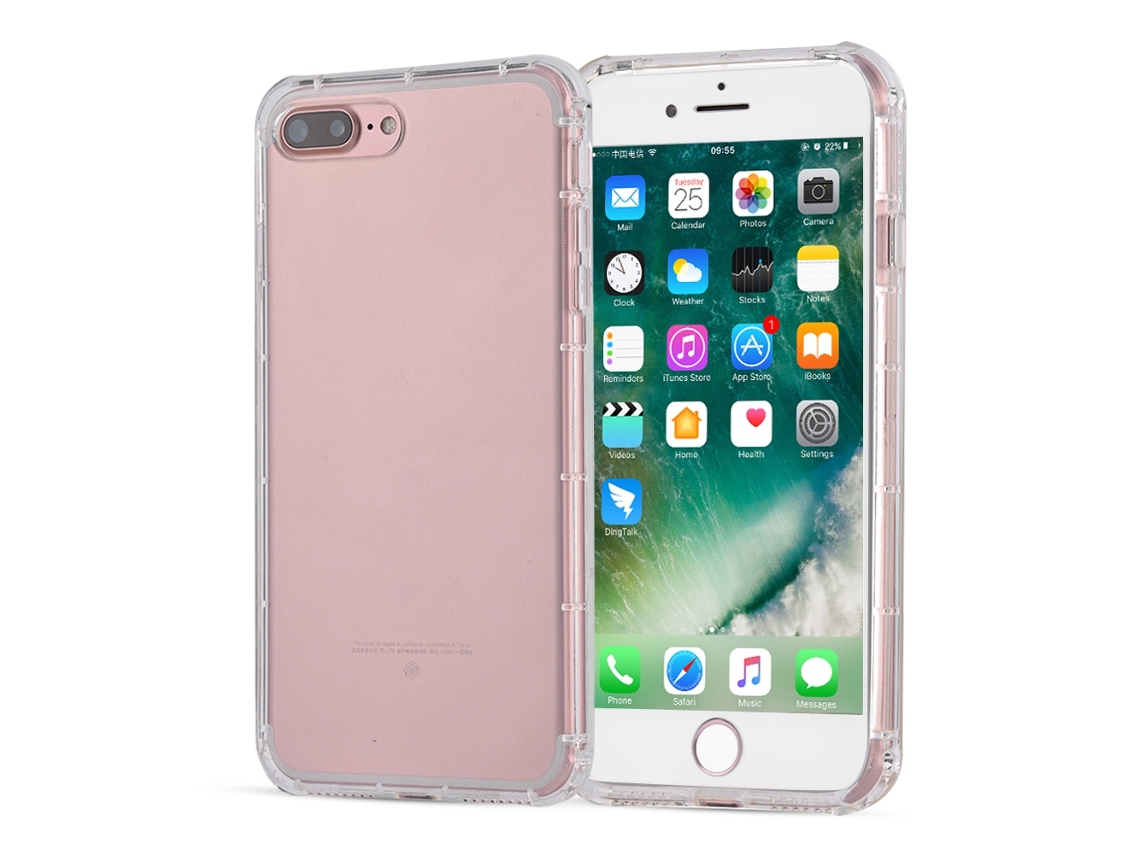 Capa de proteção para iPhone 7/7 Plus com suporte EOOCOO