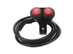2026 interruptor de Control Doble para Manillar de Moto Impermeable de Aluminio Con Luz Indicadora para Luces Frontales Y Spotlights