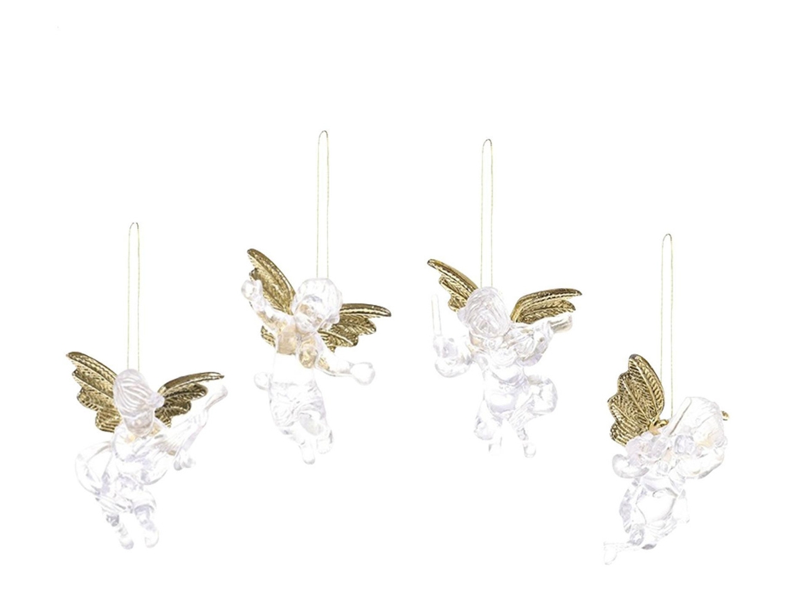 Enfeites de anjo para árvore de Natal