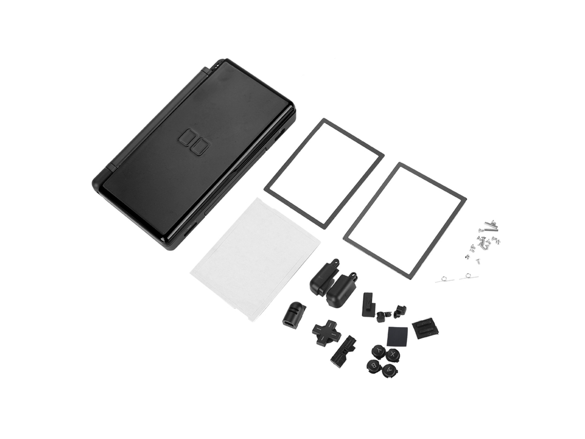 Aetheria kit de Reparo Completo Capa Carcaça para Nintendo Ds Lite Preto