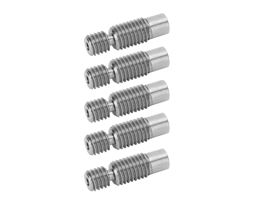 5 Peças De Tubo De Ruptura Térmica V6 De Liga De Titânio 1.75mm Para Acessório De Impressora 3d