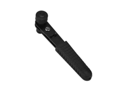 Yuru chave Ratchet Reversível 1/4" Chave de Soquete Spanner Rápida em Aço Preta 64g 12x4x2cm