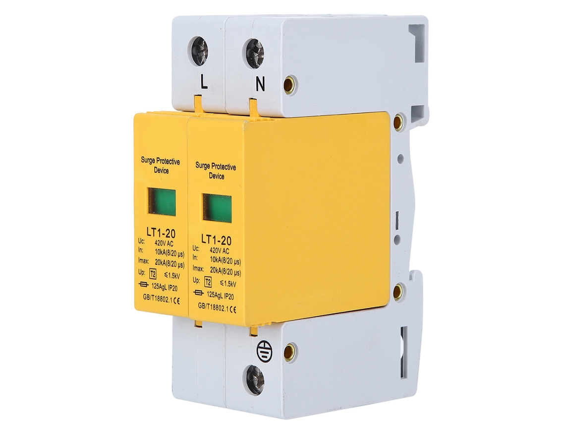 Módulo Amarelo 2p Lt120 20ka Antithunder Elétrico 420v YURU